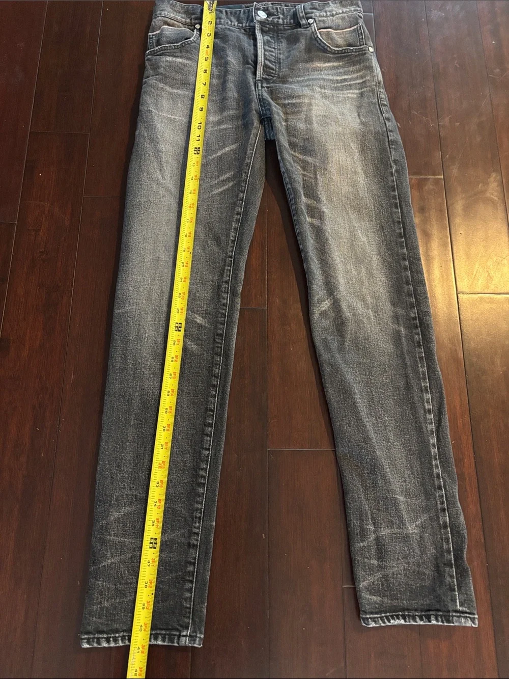 Balmain Men’s Washed Black Relaxed Jeans